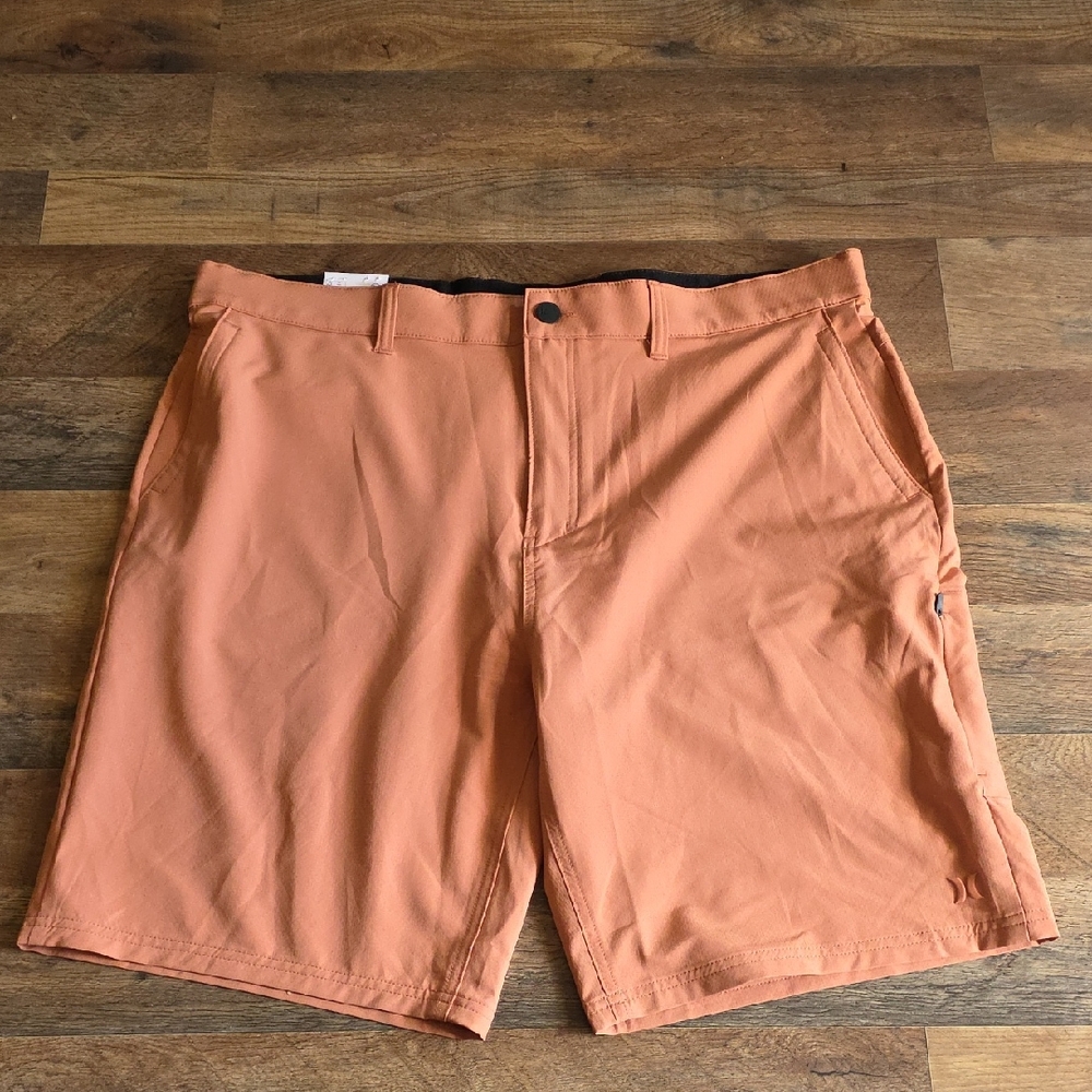 Hurley Men's Rust Flat Front Shorts